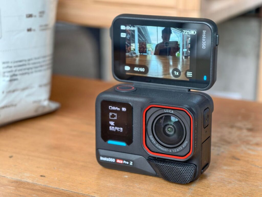 8K action camera with the best microphone